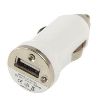Mini USB Car Charger for iPhone 6 & 6 Plus, 5 & 5S & 5C, 4 & 4S, 3G & 3GS, iPod Touch(White)