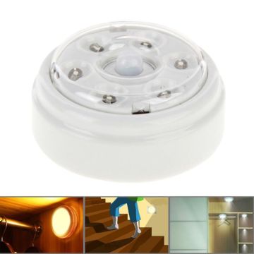 L0606 Infrared Sensor Auto PIR Light Lamp, 6 LED Light for Walkways, Hallways, Stairs, Cabinets
