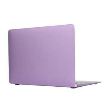 Laptop Translucent Frosted Hard Plastic Protective Case for Macbook 12 inch(Purple)