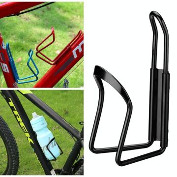 Portable Drinking Cup Water Bottle Cage Holder Bottle Carrier Bracket Stand for Bike(Black)