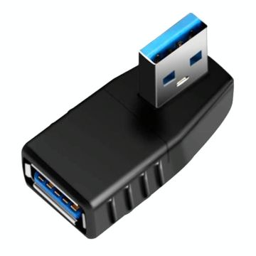 USB 3.0 AM to USB 3.0 AF Cable Adapter(Black)