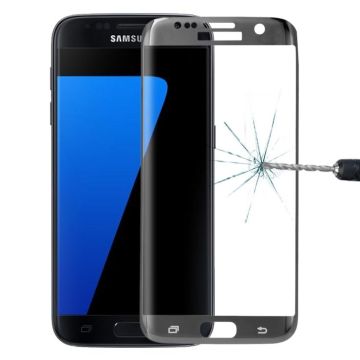 For Galaxy S7 Edge / G935 0.26mm 9H Surface Hardness Explosion-proof Colorized Electroplating Tempered Glass Full Screen Film(Black)