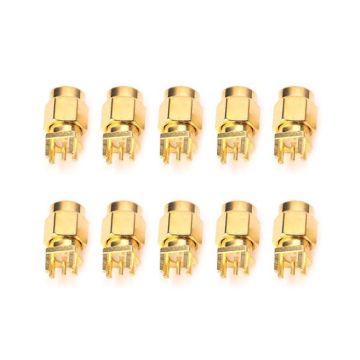10 PCS 1.6mm SMA Female Jack PCB Clip Mount RF Connectors