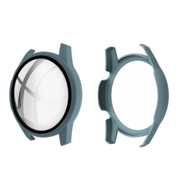 For Huawei watch GT2 46MM oil-injected PC Shell +9H Tempered Glass Film Integrated Protective Shell(Official green)