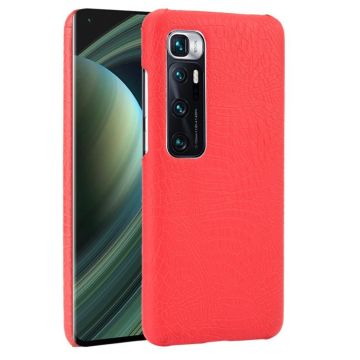 For Xiaomi Mi 10 Ultra Shockproof Crocodile Texture PC + PU Case(Red)