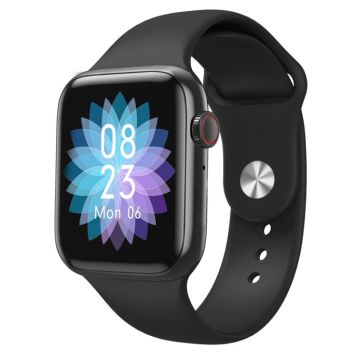 W98 Plus 1.54 inch Color Screen Smart Watch, IP67 Waterproof, Support Temperature Monitoring/Heart Rate Monitoring/Blood Pressure Monitoring/Blood Oxygen Monitoring/Sleep Monitoring(Black)