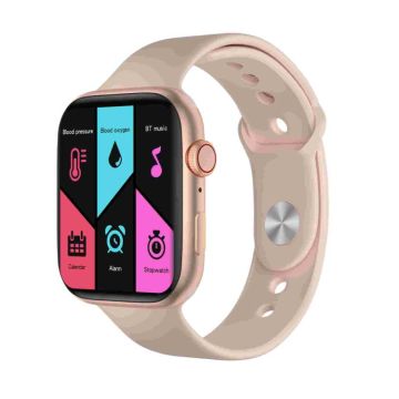 FK99 Plus 1.75 inch Color Screen IPX7 Waterproof Smart Watch, Support Bluetooth Call / Heart Rate / Blood Pressure / Sleep Monitoring(Pink)