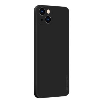 For iPhone 13 mini PINWUYO Touching Series Liquid Silicone TPU Shockproof Case (Black)