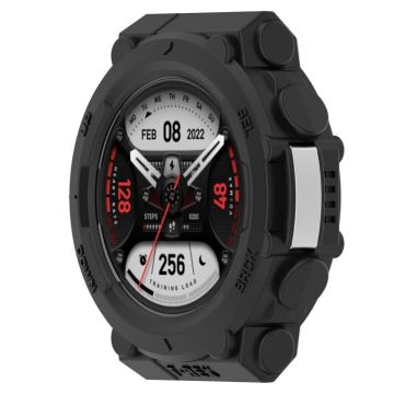 For&#x20;Amazfit&#x20;T-Tex&#x20;2&#x20;Shockproof&#x20;TPU&#x20;Protective&#x20;Watch&#x20;Case&#x28;Black&#x29;