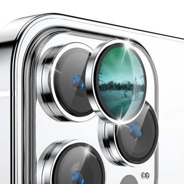 For iPhone 12 Pro ENKAY AR Anti-reflection Camera Lens Glass Full Film(Silver)