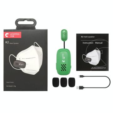 Yanmai K2 Portable Mini Wireless Bluetooth Lapel Microphone(Green)