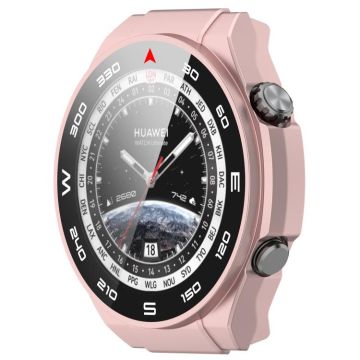 For Huawei Watch Ultimate PC+ Toughened Film Integrated Watch Protective Case(Rose Gold)