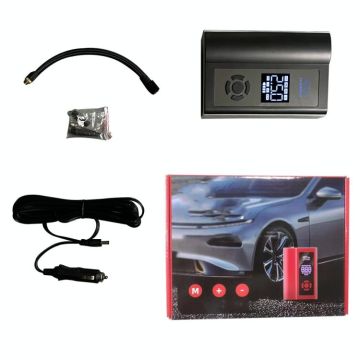 Ai8 Portable Multifunctional LCD Screen Emergency Power Supply 12V Car Start Air Pump(Black)