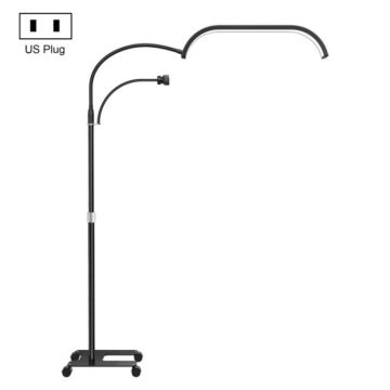 HD-G63X Floor Standing Remote Dimming LED Moon Lamp Manicure Eyelash Beauty Lamp(US Plug)