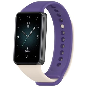 For Honor Band 9 Solid Color TPU Watch Band(Starlihgt+Purple)