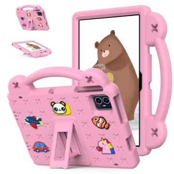 For Teclast M50 HD 10.1 / M50 Pro 10.1 2023 Handle Kickstand Children EVA Shockproof Tablet Case(Pink)