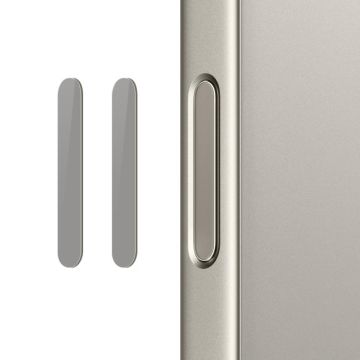 For iPhone 16 / 16 Plus / 16 Pro / 16 Pro Max NORTHJO 2Pcs Camera Control Button Protector Tempered Glass Film(Natural)