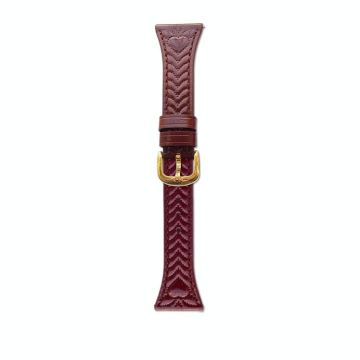For Amazfit Bip 5 / GTR 4 Heart-Shaped Embossed 22mm Leather Watch Band(Wine Red)