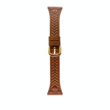 For Amazfit Bip 5 / GTR 4 Heart-Shaped Embossed 22mm Leather Watch Band(Brown)