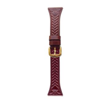 For Garmin Venu 3 Heart-Shaped Embossed 22mm Leather Watch Band(Wine Red)