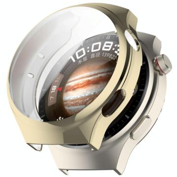 For Huawei Watch 4 Pro Electroplated Full Coverage TPU Watch Protective Case(Gold)