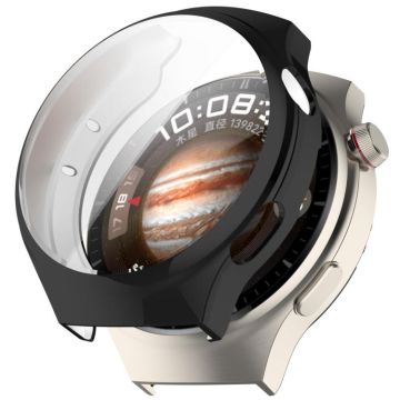 For Huawei Watch 4  Electroplated Full Coverage TPU Watch Protective Case(Black)