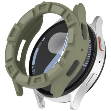 For Samsung Galaxy Watch 7 40mm Armour Hollow TPU Watch Protective Case(Green)