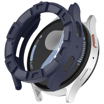 For Samsung Galaxy Watch 7 40mm Armour Hollow TPU Watch Protective Case(Midnight Blue)