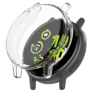 For Garmin  Vivoactive 5 Electroplated Full Coverage TPU Watch Protective Case(Transparent)