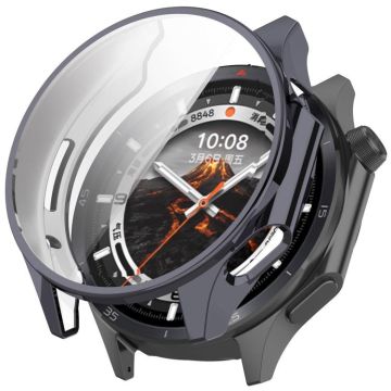 For OnePlus Watch 3 Electroplated TPU Full Coverage Watch Protective Case(Gray)