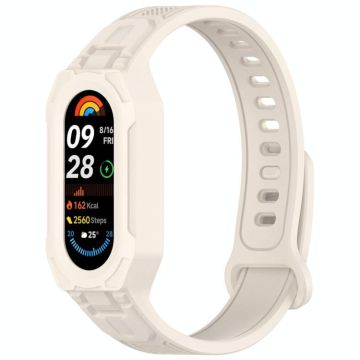 For Xiaomi Smart Band 9 / 8 / 7 / 6 / 5 Twill Integrated TPU Watch Band(Starlight)