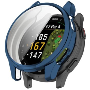 For Garmin Approach S50 Electroplated TPU Full Coverage Watch Protective Case(Blue)