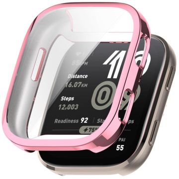 For Amazfit Bip 6 Electroplated TPU Full Coverage Watch Protective Case(Pink)