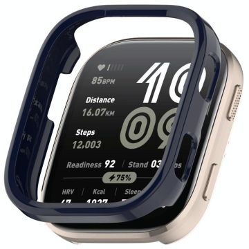 For Amazfit Bip 6 Half Coverage Hollow PC Watch Protective Case(Glossy Ink Blue)