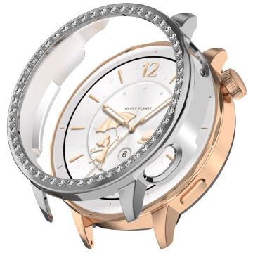 For OPPO Watch X2 Mini Single Row Diamond Half Coverage Hollow PC Watch Protective Case(Silver)