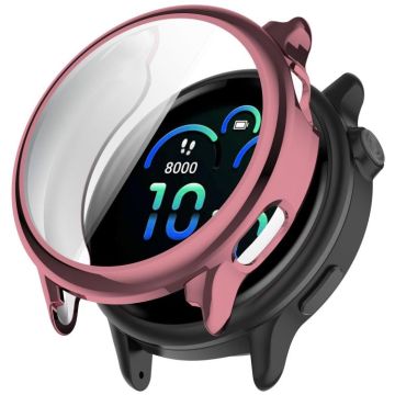 For Garmin Vivoactive 6 Electroplated TPU Full Coverage Watch Protective Case(Pink)
