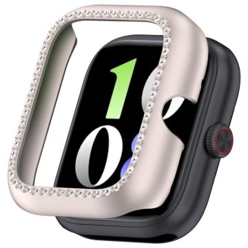 For vivo Watch GT / iQOO Watch GT Single Row Diamond Half Coverage Hollow PC Watch Protective Case(Frosted Starlight)