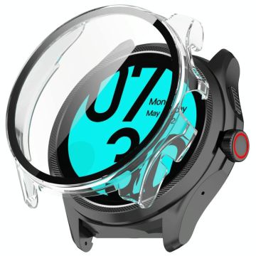 For Ticwatch Pro 5 Enduro Tempered Film Integrated PC Watch Protective Case(Transparent Color)