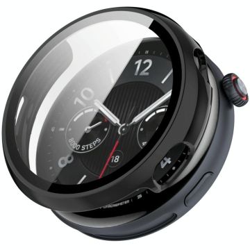 For vivo Watch 5 Tempered Film Integrated PC Watch Protective Case(Black)