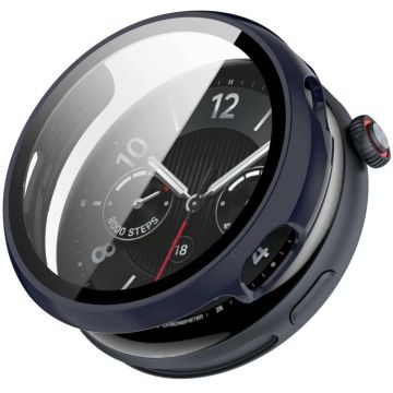 For vivo Watch 5 Tempered Film Integrated PC Watch Protective Case(Ink Blue)