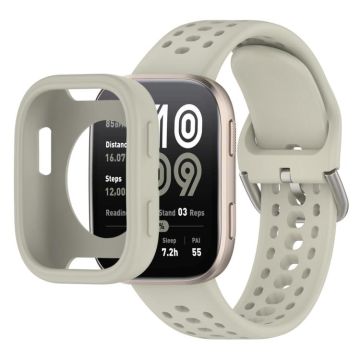 For Amazfit Bip 6 Sofe Case Integrated Silicone Watch Band(Grey)