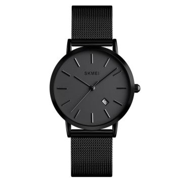 SKMEI 1530 Fashion Europe And America Simple Business Women Wristwatch Elegant Thin Female Student Quartz Watch(Black)
