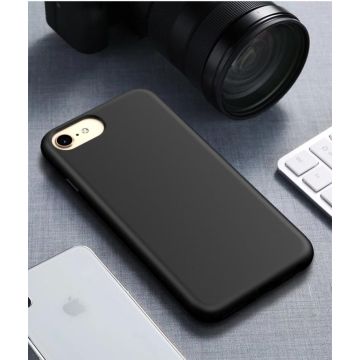 For iPhone6 & 6s Starry Series Shockproof Straw Material + TPU Protective Case(Black)