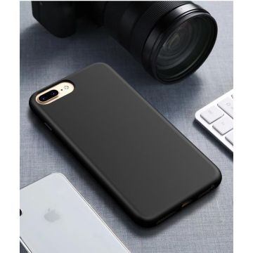 For iPhone 6 Plus & 6s Plus Starry Series Shockproof Straw Material + TPU Protective Case(Black)