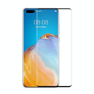 For Huawei P40 Pro ENKAY Hat-Prince 0.26mm 9H 3D Explosion-proof Full Screen Curved Heat Bending Tempered Glass Film