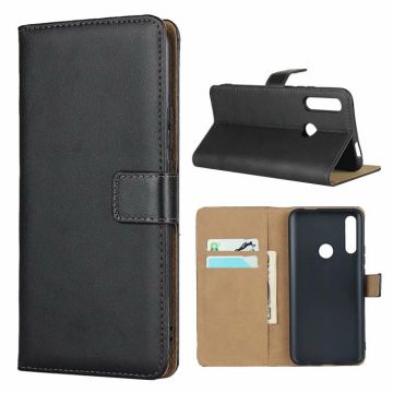 For Huawei P Smart Z/Y9 Prime 2019/Enjoy 10 Plus Horizontal Flip Holster With Magnetic Clasp and Bracket and Card Slot and Wallet(Black)