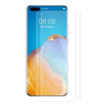 For Huawei P40 Pro 2 PCS ENKAY Hat-Prince 3D Full Screen PET Curved Hot Bending HD Screen Protector Soft Film(Transparent)