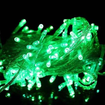 50M LED String Lights Christmas New Year Garland Decoration for Street Room House Garden Outdoor Use DIY Decor, CN Plug, Wattage:50M 400LEDS(Green)