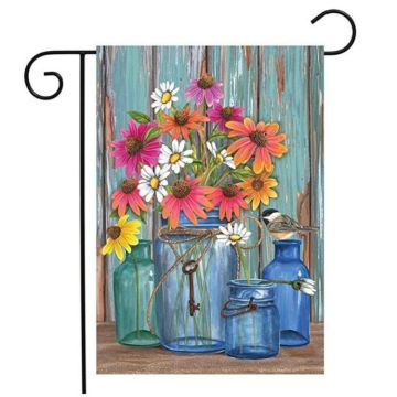 Linen Flower Series Garden Flag Garden Holiday Flag Double-sided Printing(1)