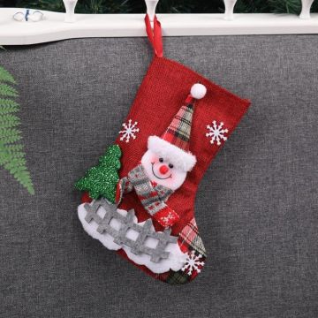 Christmas Decorations Medium Christmas Stocking Gift Bag(Snowman)